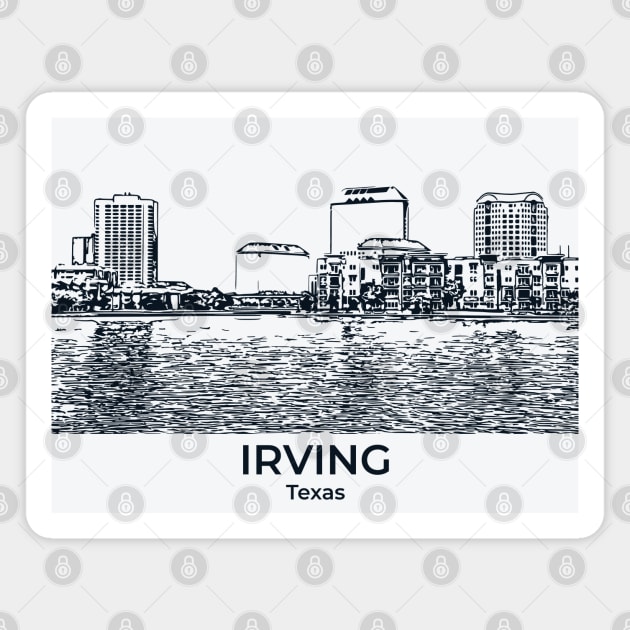 Irving - Texas Magnet by Lakeric